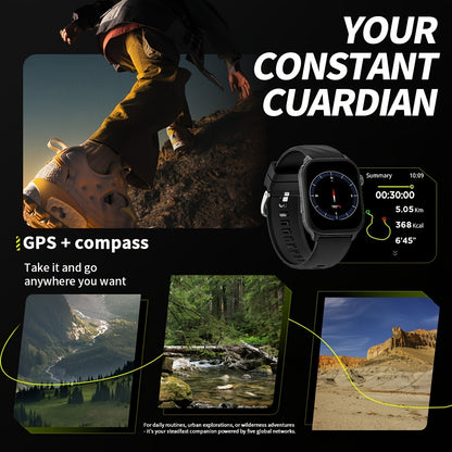 High-Performance GPS Smartwatch with Precise Route Tracking, 1ATM Waterproof, 2.01-Inch Full Touchscreen, HD Calls, Message Sync, Sleep Monitoring, Music Playback, Remote Camera Control, Voice Assistant, 100+ Sports Modes –