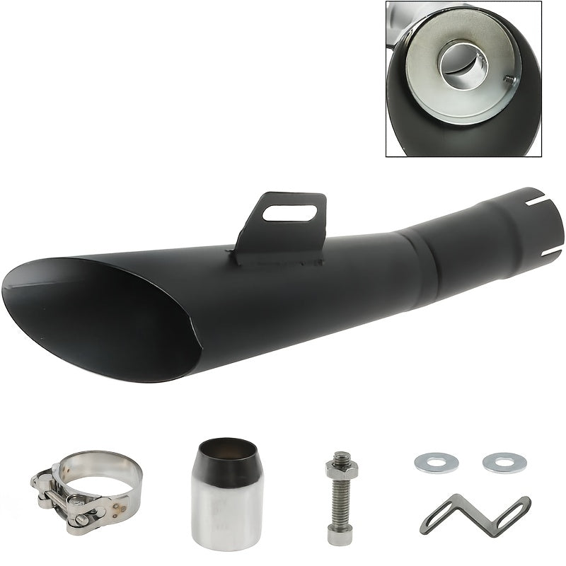 Motorcycle Exhaust Pipe 38-51mm, Suitable for Yamaha YZF R606-18 for HONDA Kawasaki for SUZUKI Off-road Vehicle 250ccHawk Street Bike 1.5-2.01" Entry Bicycle Exhaust Pipe Kit
