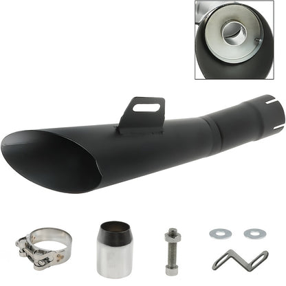 Motorcycle Exhaust Pipe 38-51mm, Suitable for Yamaha YZF R606-18 for HONDA Kawasaki for SUZUKI Off-road Vehicle 250ccHawk Street Bike 1.5-2.01" Entry Bicycle Exhaust Pipe Kit