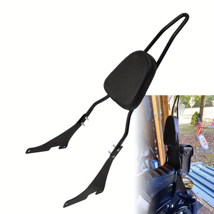 Motorcycle Black Detachable Rear Passenger Backrest Cushion Pad Kit Set  for Sportster XL 1200 883 48 2004-2022