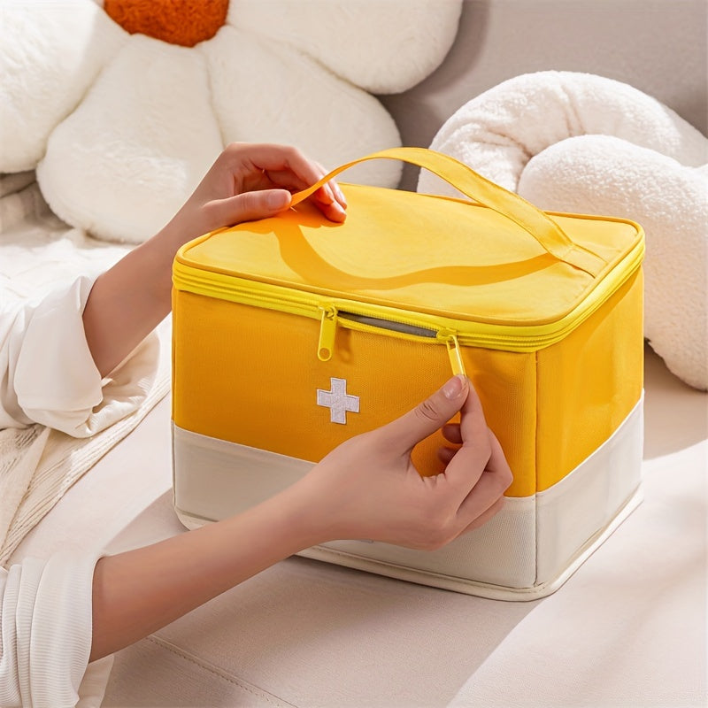 Dustproof Moistureproof Large Capacity Classified Medical Bag, New Foldable First Aid Bag, Travel Household Medicine Storage Bag, Travel Accessories, Can Be Used for Travel, Suitable for Travel