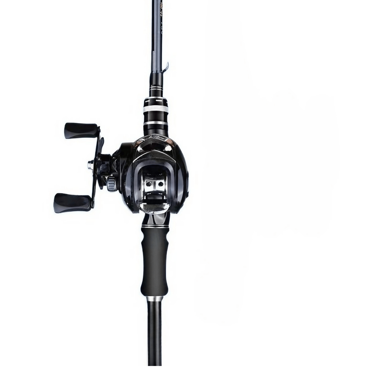 Black Fishing Rod Set - Carbon Fiber Rod and Aluminum Alloy Fishing Reel Combo - 64.96/ 70.86 Inches - 7.2:1 Speed Ratio - Fast Fish Retrieval - Super Strong Braking Force - A Great Gift for Outdoor Fishing Enthusiasts, Light