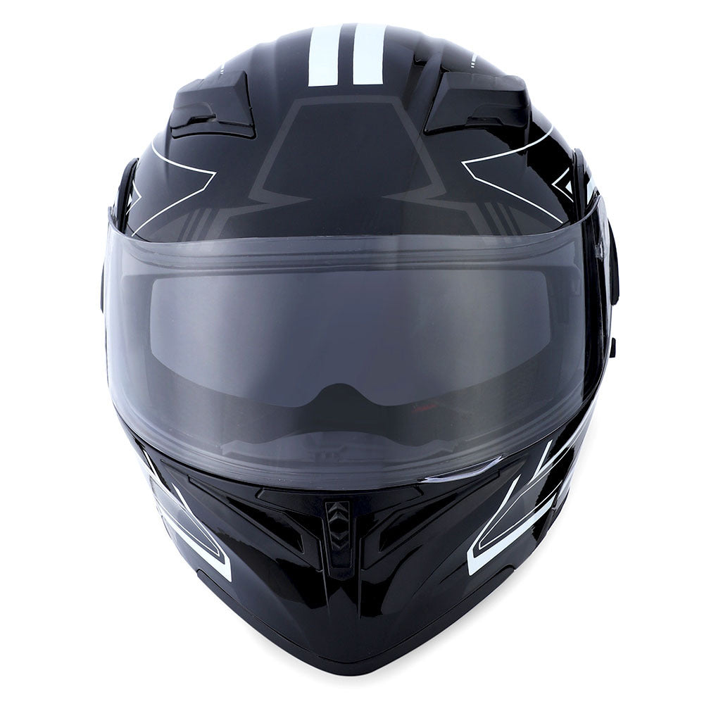 MOTORCYCLE MODULAR FULL FACE HELMET FLIP UP DUAL VISOR HELMET