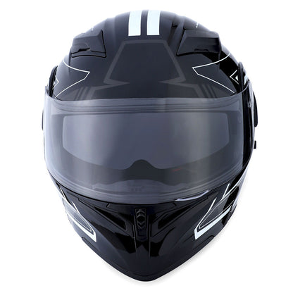MOTORCYCLE MODULAR FULL FACE HELMET FLIP UP DUAL VISOR HELMET