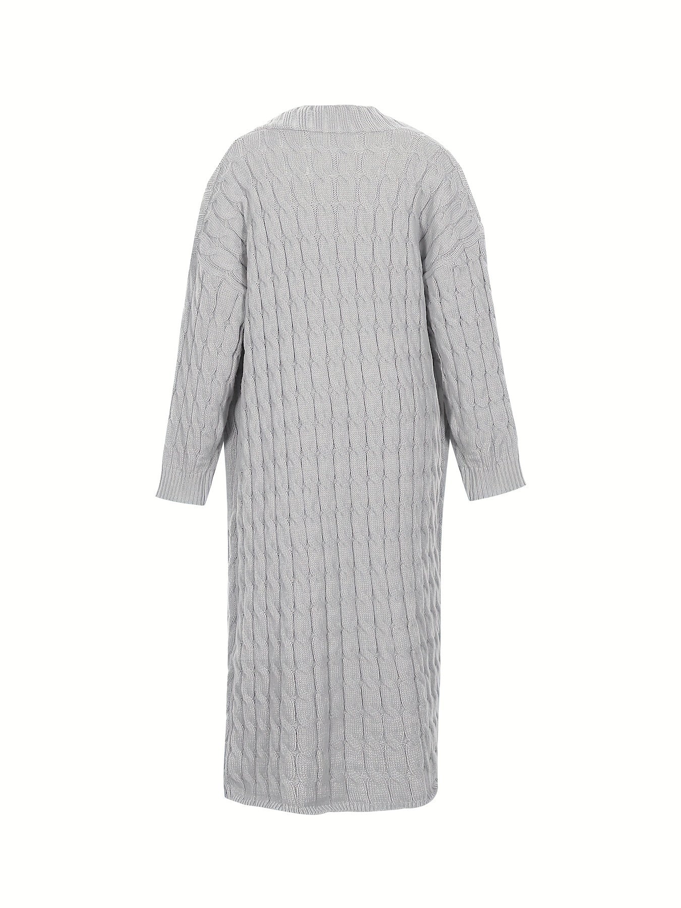 [Cardigan Sweater] Plus Size - Plus Size Cardigan Sweater A23A062