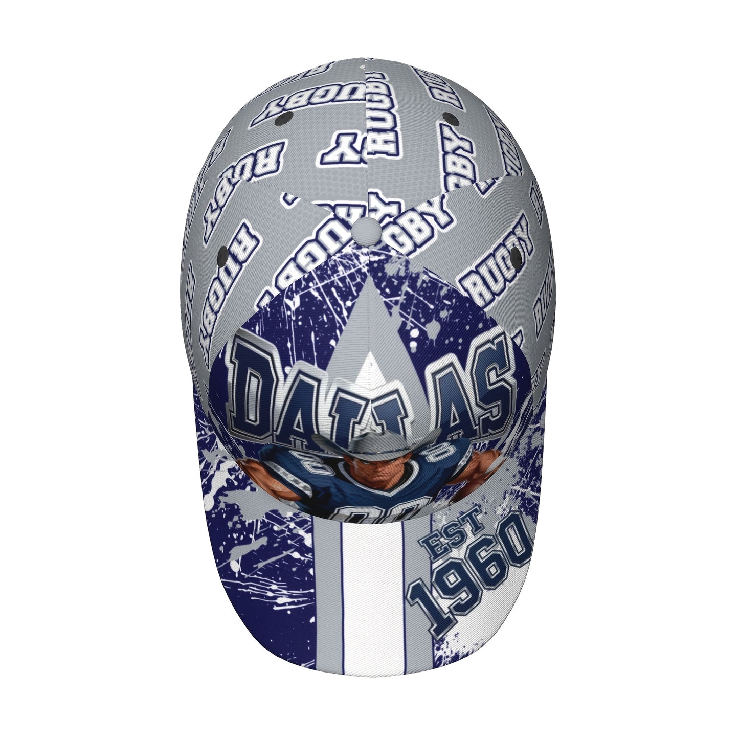 Dallas Cartoon Baseball Cap with an Adjustable Brim, Designed for Everyone, Featuring a Curved Brim, Ideal for Year-Round Use, Perfect for Outdoor Activities And Sun Protection for Enthusiasts