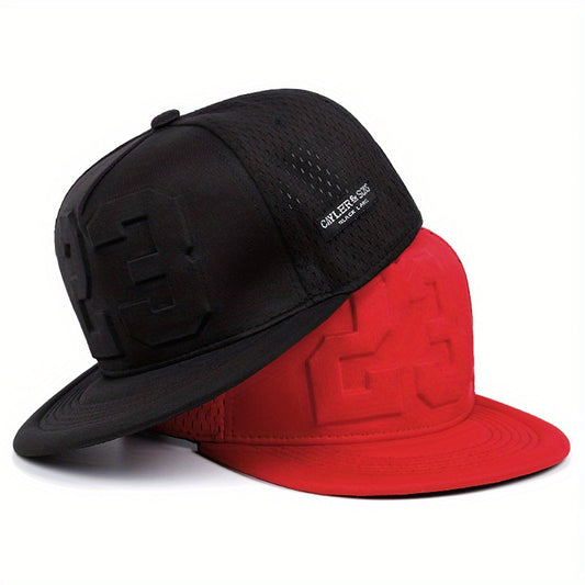 Legend Snapback Hat - Quick-Dry Breathable Baseball Cap with Snap Closure, Lightweight All-Season Outdoor Hat for Men & Women, Adjustable Fit for Hiking, Hip-Hop, Casual - Black/Red Color Options - Ideal for Sports, Casual At