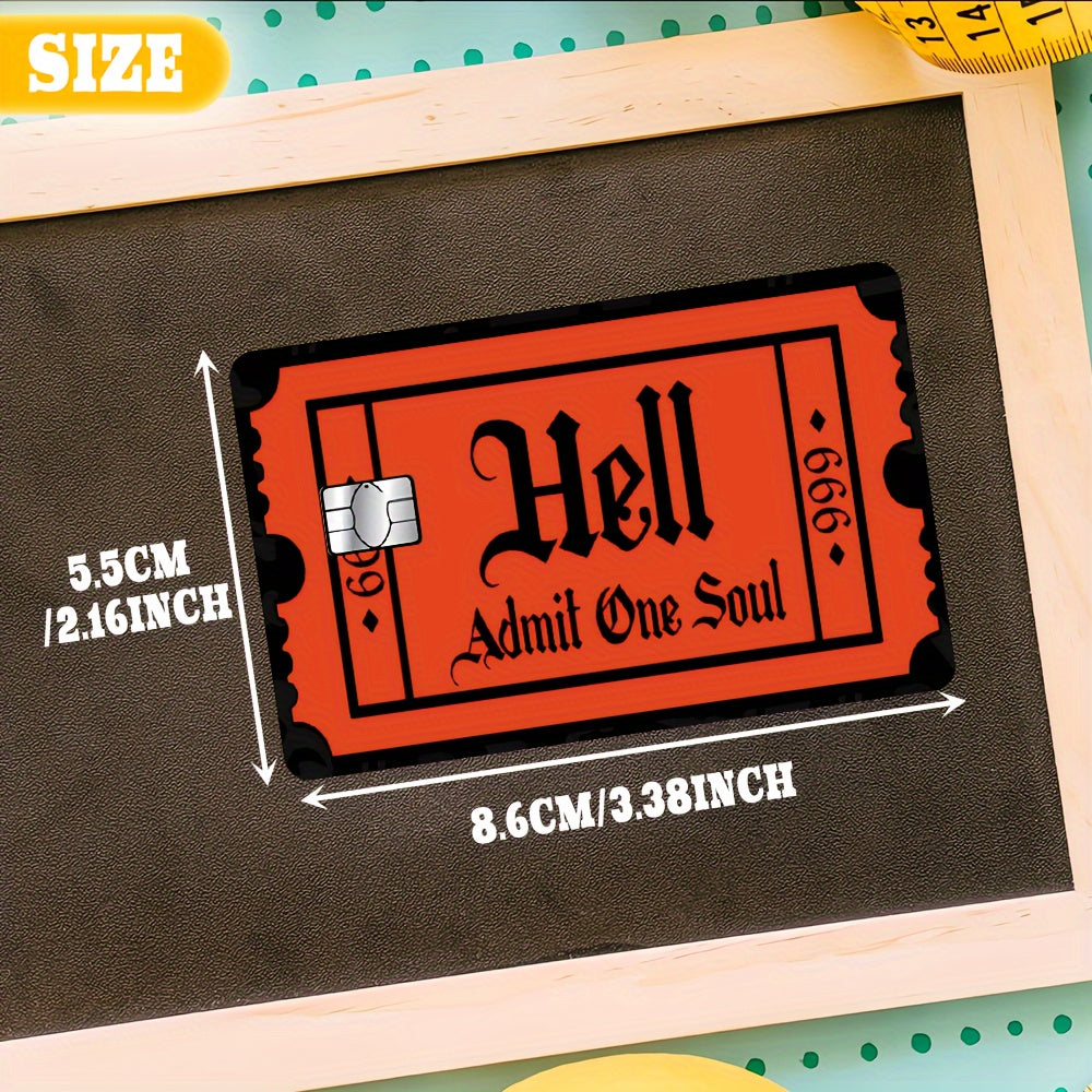 3pcs Waterproof & Scratchproof Credit Card Skins - Self-Adhesive Vinyl Card Protectors with Logo/Text/Barcode/QR Code, Fits Most Debit/Credit Cards