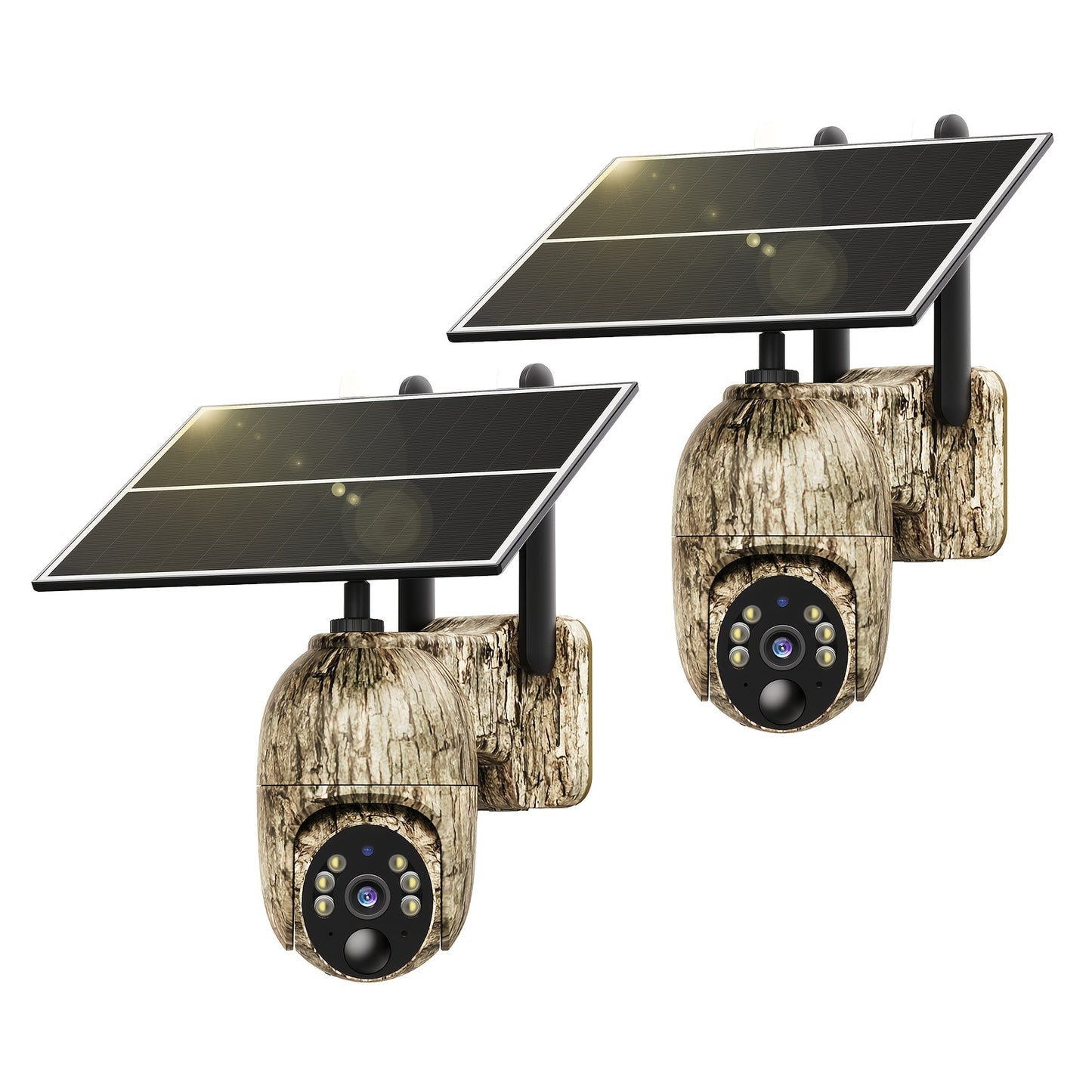 SEHMUA 4G Solar LTE Cellular Trail Camera With 360° Pan Tilt & 2-Way Audio, 4K Live View, Security Cameras Wireless Outdoor, 0.2s Trigger, HD Night Vision, Built-in SIM Card With 7-Day FREE Data, Waterproof For Hunting & Sec