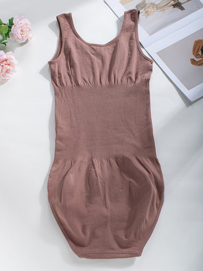 1pc CELILIN Women's Full-Coverage Tummy Control Bodysuit - Seamless Compression Shaping Suit with Bust & Abdominal Shaping, Postpartum Wear, Solid Color Full-Body Shaper (Hand Wash/Dry)