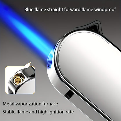 1pc/5pcs Lighter, Butane Lighter, Windproof Lighter, Straight Blue Flame Lighter, Portable Lightweight Lighter, Refillable, Suitable for Precise Ignition, Household/Wedding/Party Candle Lighter