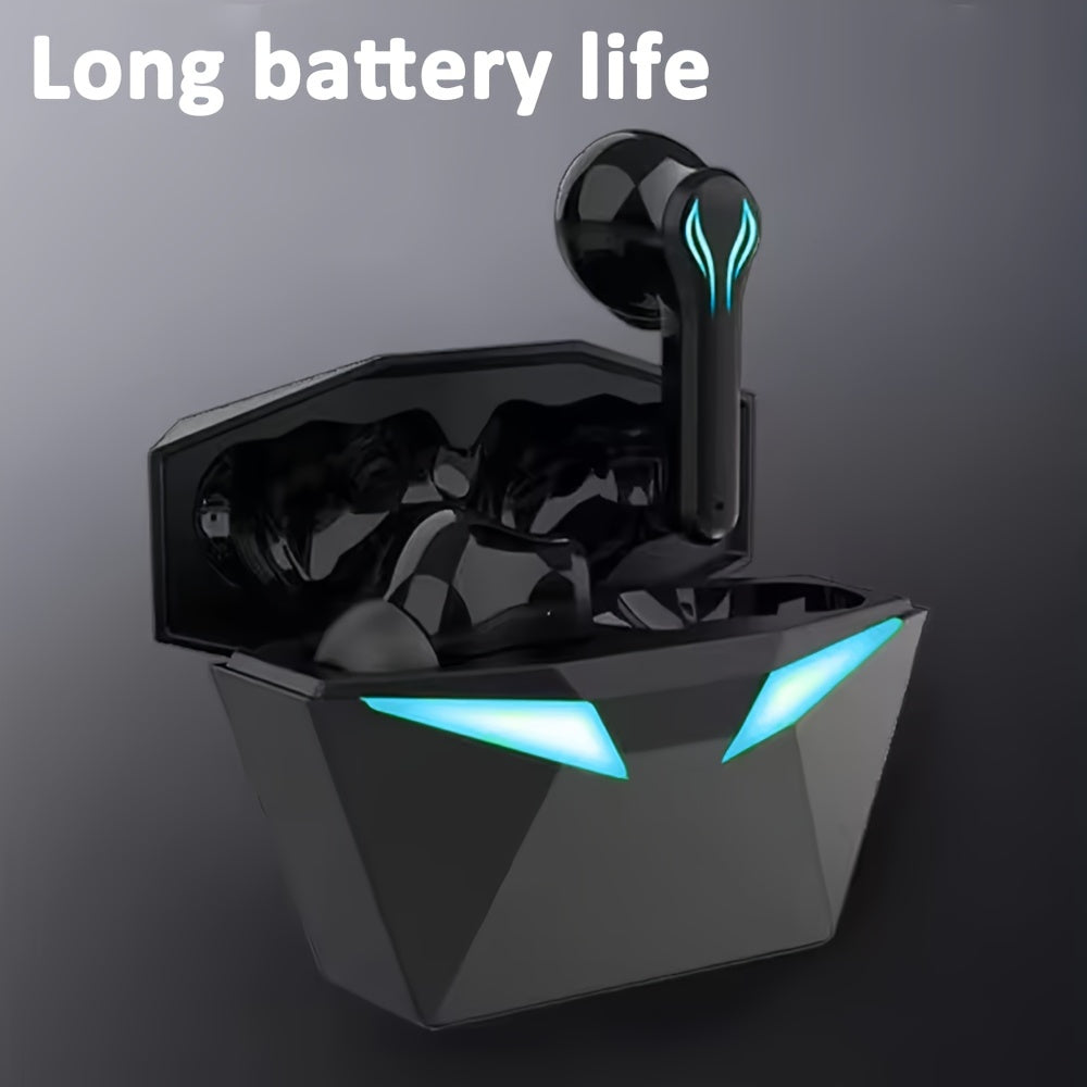 [40H Wireless Gaming Earbuds] Wireless Bluetooth Gaming Earbuds | Blue Light, 3D Surround Sound, 40H Battery, Touch Control | Perfect for Streamers & Gamers