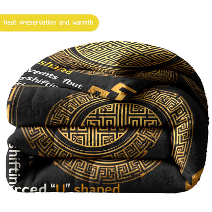 3pcs Chinese Style Pattern Bedding Set - Soft, Warm, Hypoallergenic, Wrinkle & Fade Resistant, Easy-Care, Queen/King/Full Size, Milk Velvet, Quilted, Machine Washable, Ideal for Bedroom Home Decor, All-Season Comfort, Bedroom