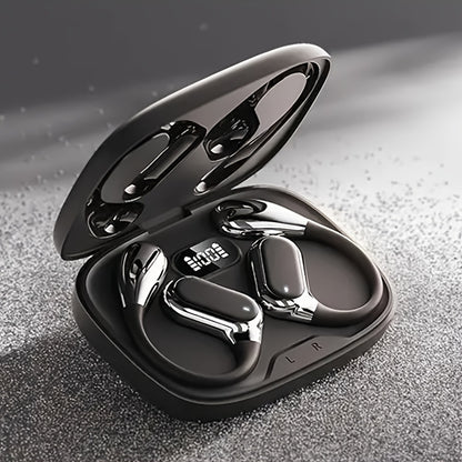 NEW SENYANG 2025 New Style True Wireless On-Ear Earpods Music None-In-Ear Headset Gaming Couples Earbuds Video TWS HIFI Bass 9D Stereo HD Calling Earphones for Android for, Couples Headphones, Open Ear Design, Comfortable Fit