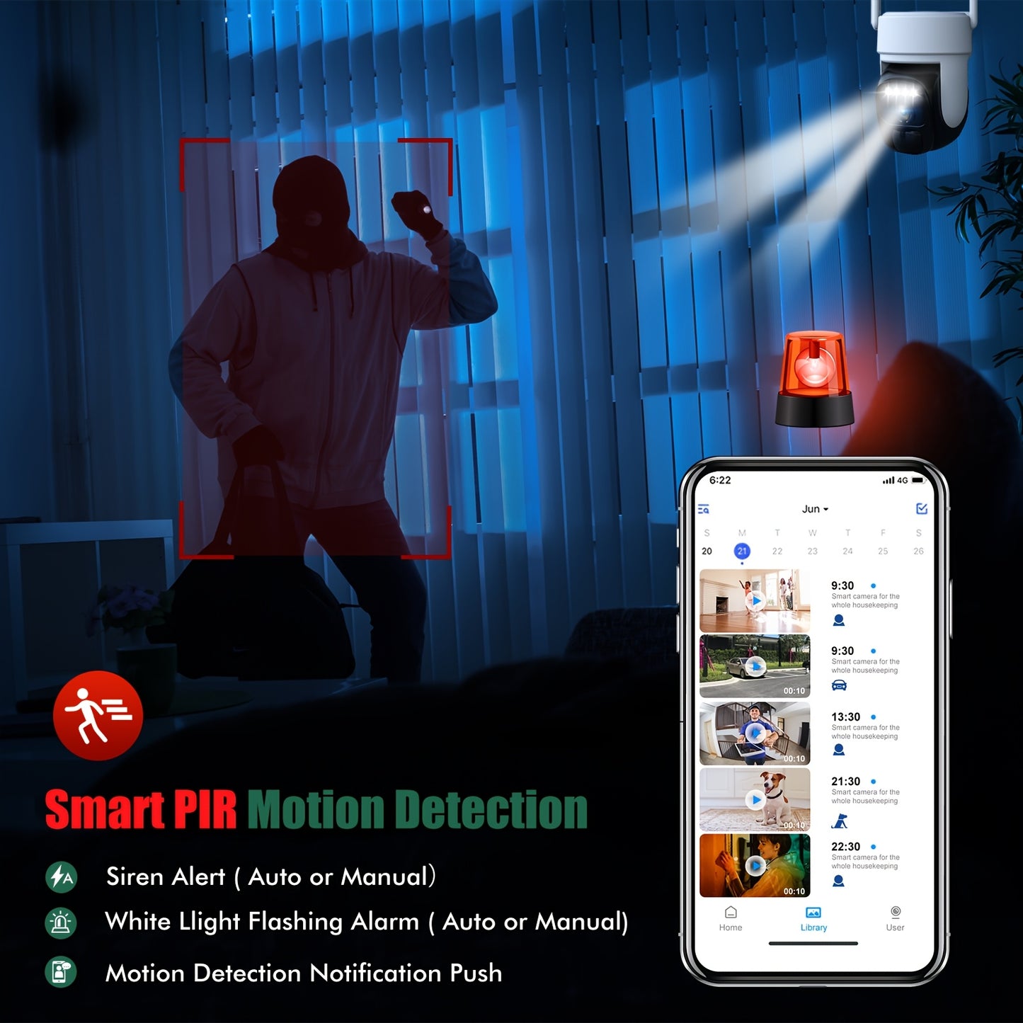 7pcs Solar Powered Outdoor Security Cameras with AI Motion Detection, 1440P HD, 360° PTZ, Solar-Powered Wireless WiFi Cameras with Two-Way Audio, Color Night Vision,, Business, Driveway, Garage - Cloud Storage Included