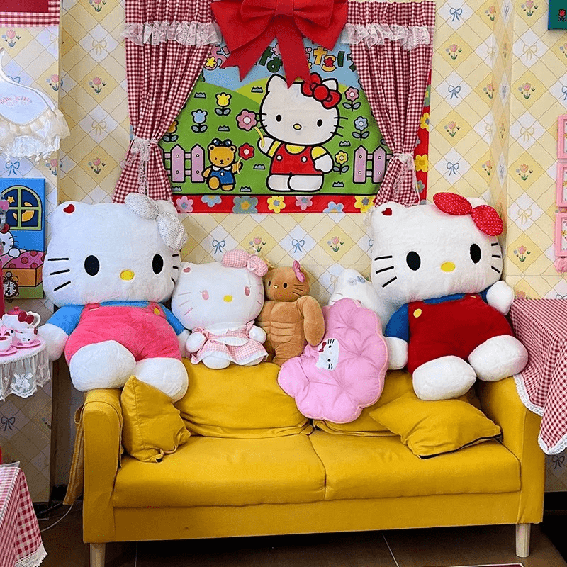 Sanrio Officially Licensed Hello Kitty Giant Plush Doll - 40cm/15.75" Oversized Stuffed Animal Toy with Iconic Pink Bow & Hello Kitty Face, Hugable for,, Collectors (Officially)