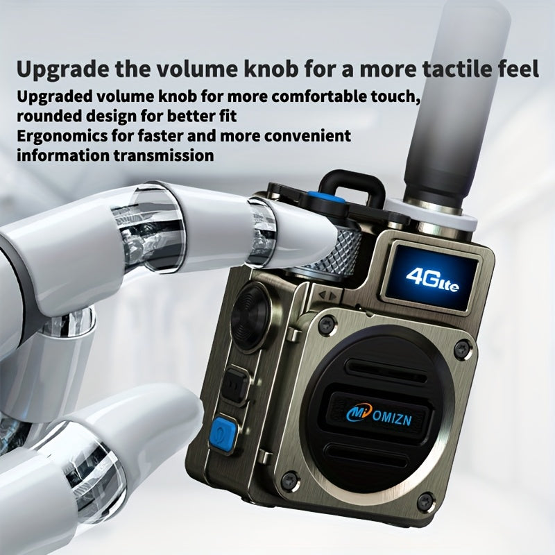OMI-M6 Pro 5000KM Worldwide Walkie Talkies with GPS Tracking, 72H Battery Noise Cancelling, Ideal for Truckers Marine Construction Crews