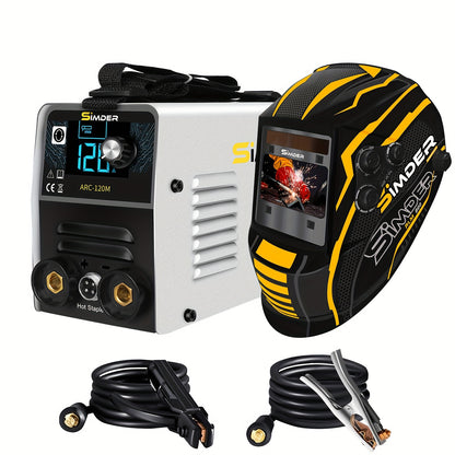 2in 1, 120A Stick Welder And 80W Plastic Welder Portable Inverter MMA ARC Welding Machine with Digital Display, Hot Stapler for Plastic Repair, 110V Welder for Car Repair, Home Maintenance