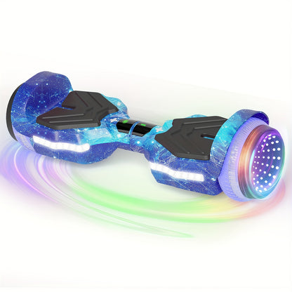 300W Powerful Motor Hoverboard for Kids/Teens/s - 8.5 MPH High-Speed, 220 lbs Weight Capacity, 15° Climbing Slope, 3H Fast-Charging, /Power Dual-Power Hoverboard, - Ideal for all-terrain use (/Christmas/Holiday