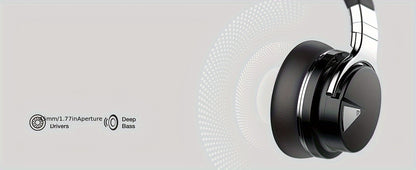 Active Noise Cancelling Wireless Headphones, 30H Playtime, with Microphone, Deep Bass, 30 Hours Playtime