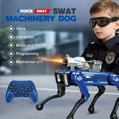Intelligent Robot Dog, Can Launch Soft Bullets, Spray Water Mist, Sing And Dance, Programmable, Intelligent Voice Interaction, Handshake, The Best Playmate For Children, Cool AI Robot Dog, Dancing Robot Dog, Suitable For Both