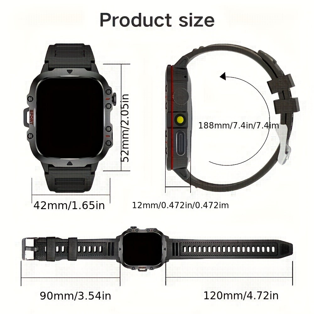 New Smart Watch for Men and Women - Wireless Calling/Text Messages/Multiple Sports Modes/Remote Camera Control/Fitness Tracker, Compatible with iPhone & Android, USB Charging, Silicone Strap, Modern Style, Clear Screen Displa