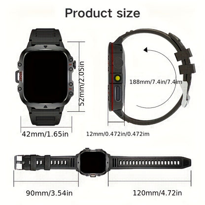 New Smart Watch for Men and Women - Wireless Calling/Text Messages/Multiple Sports Modes/Remote Camera Control/Fitness Tracker, Compatible with iPhone & Android, USB Charging, Silicone Strap, Modern Style, Clear Screen Displa