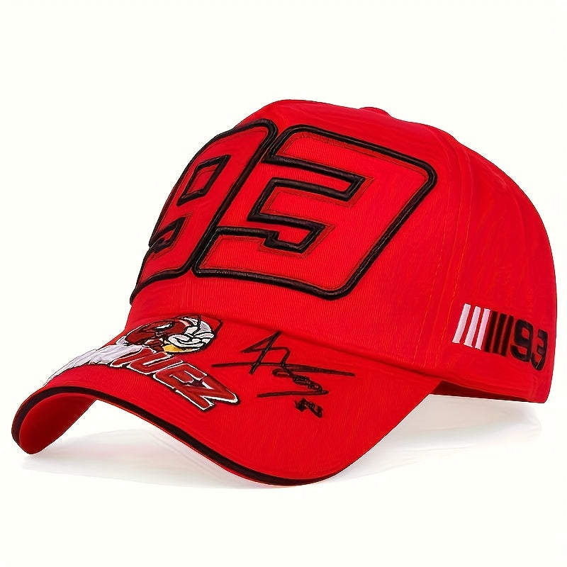 A set of motorcycle racing, mountain bike, baseball cap, and keychain suitable for commemorative gifts, outdoor riding adjustable hat, perfect holiday gift for friends.