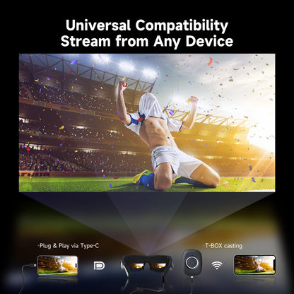 TQSKY T1 AR Smart Glasses | Portable Personal Cinemas | 150'' OLED HD Displays | Dual Speaker Audios | Perfect for Travel, Flight & Home Theater, Travel Entertainment, Portable Cinema, Lightweight Glasses, Sleek Design, Advan