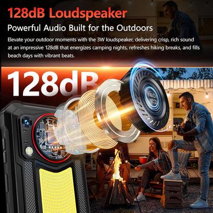 [T-Mobile] OUKITEL WP53 PRO SE Rugged Phone Unlocked- 24(8+16)GB+256GB Cell Phone, 11000mAh Battery Android 15, 6.52'' Display, 128dB Loud Speaker, 50MP Camera, 4G Dual SIM/NFC/GPS/OTG, Black