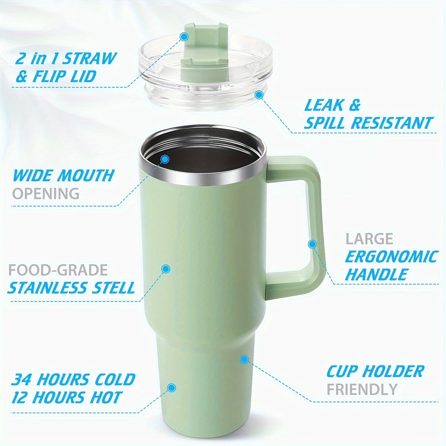 40oz Constellation-Themed Stainless Steel Tumbler with Lid - Double Wall Insulated, Break-Resistant Water Bottle for All Seasons - Perfect for Outdoor Adventures & Holiday Gifts, Vacuum Insulated, Summer Winter Drinkware, Bes