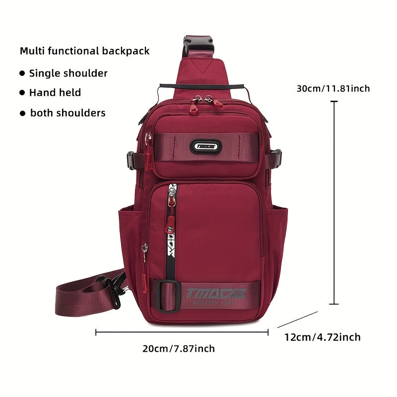 Unisex Fashion Anti-Theft Crossbody Bag - Lightweight Oxford Material, Secure Zip Closure, Adjustable Strap, Perfect for Travel & Everyday Use, Crossbody Ba