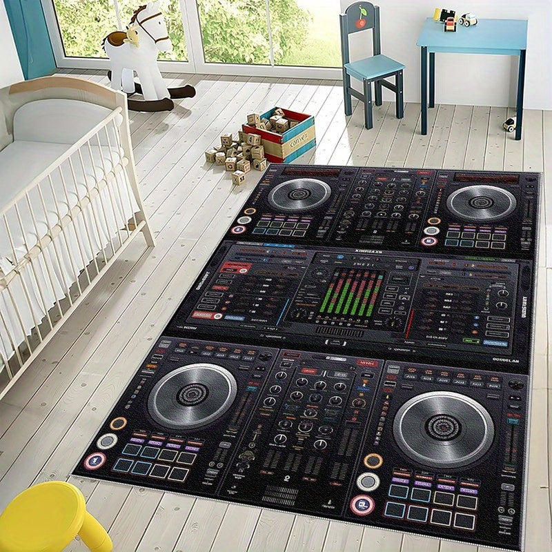 1pc Floral Patterned Area RugLightweight Washable Easy to Clean Summer and Autumn Floor MatSuitable for Living RoomBedroomDining RoomStudyHallwayRoom Accessories,  Room Decoration, Washable Fabric, Rubber Backing, Floor Cover