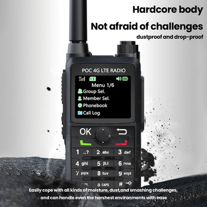 2pcs Global Walkie-Talkie Unlimited Range 4G PTT Two-Way Radio Long Range Portable Radio for Home And Work Teams (with SIM Card), Emergency Contact Device, Workplace Coordination Radio, Portable Two-Way Radio, Long Range Ptt