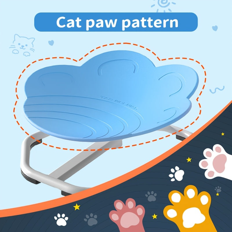 Kids Swivel Chair | Kids Sensory Spinning Chair for Autism | Body Coordination Training Chair | Cat Claw Shaped Non Slip Sensory Toys 360° Spinning Chair for Kids Aged 3+ | Back to School Supply