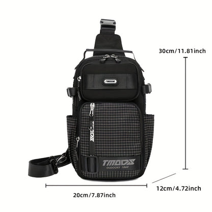 Unisex Fashion Anti-Theft Crossbody Bag - Lightweight Oxford Material, Secure Zip Closure, Adjustable Strap, Perfect for Travel & Everyday Use, Crossbody Ba