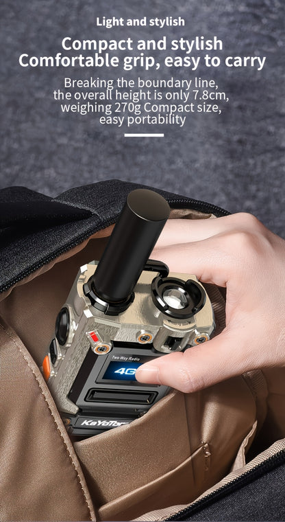 Kayotom Global Walkie-talkie with Unlimited Range 4G Two-way Radio Is Easy to Operate, Has No Monthly Fee, Long Battery Life, Is Sturdy And Durable, Dust-proof And Shock-proof, Suitable for Outdoor, Group And Remote Coordinat