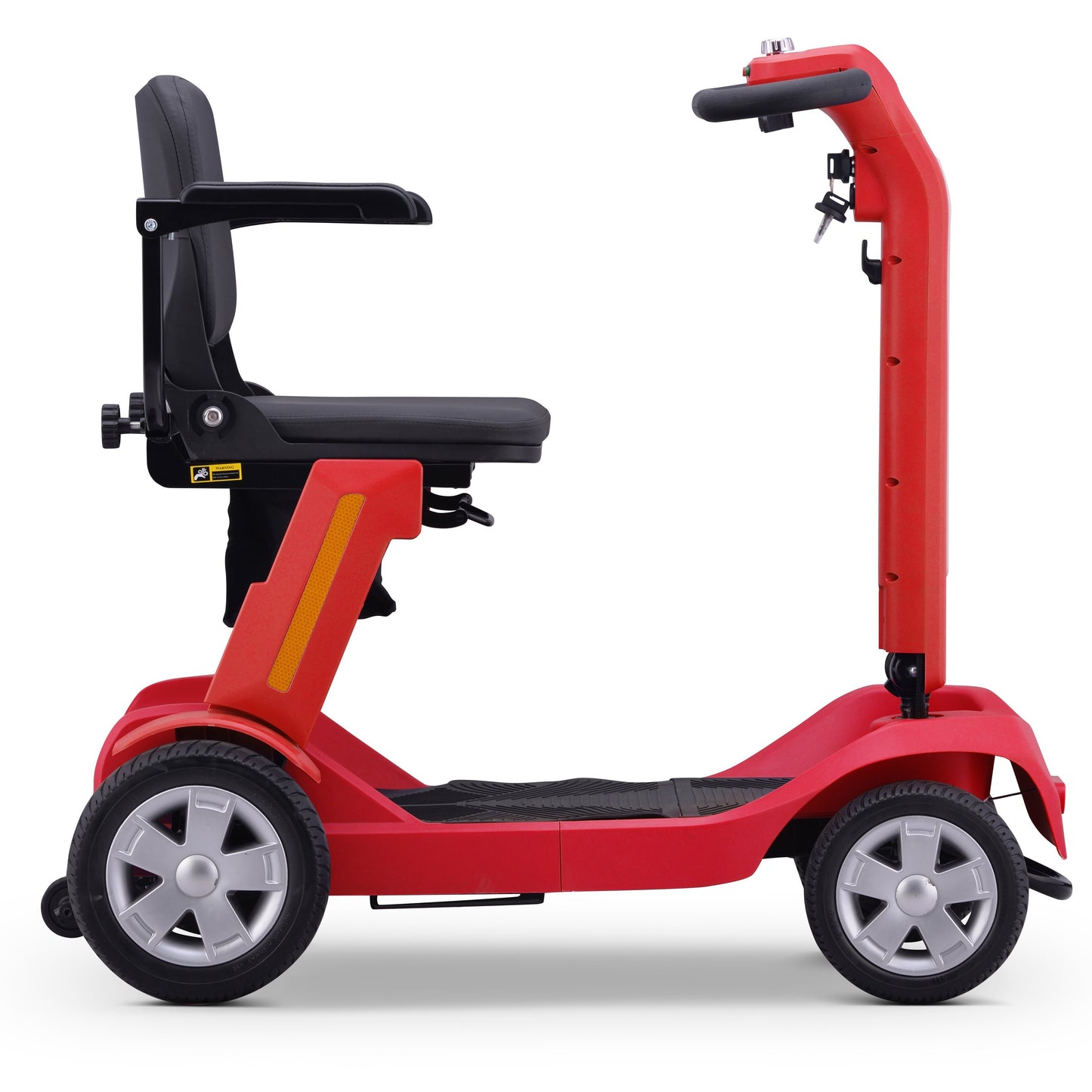 Foldable Mobility Scooter for Adults & Senior, 4 Wheels Powered Device for Travel, Lightweight and Portable, with LED Strip Light, Storage Bag, Charger Included, No Assemble Required