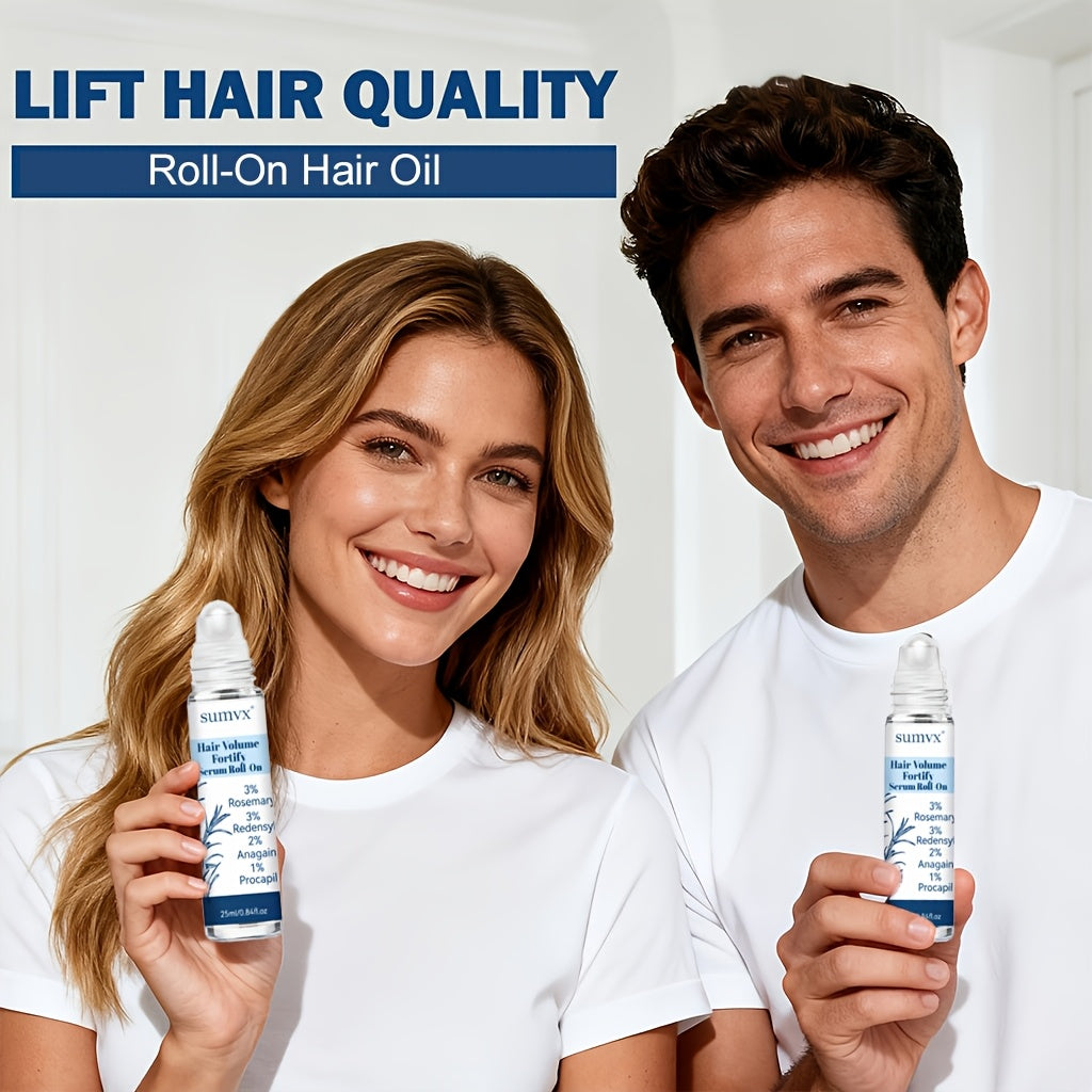 [Activate Hair Follicles] Volumizing Hair Massage Oil, Scalp Strengthening Serum, Nourishes, Soothes, Repairs, Controls Oil and Adds Volume, Removes Flaky Scalp, Repairs Split/Damaged Ends, Prevents Splitting and Breakage, In