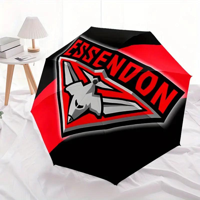 Automatic Folding Umbrella with 8-Rib Windproof Design - Heavy-Duty Automatic Open/Close, Compact Travel Umbrella with Red/Black/White/Gray/Black/Red/Black/Red/Black/Red/Black/Red/, Umbrella For Rain, Umbrella For Women, Umbr