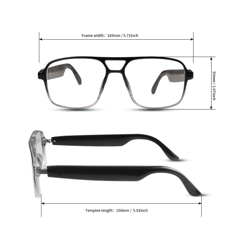 All-in-One Smart Glasses: Advanced blue light filtering & photochromic lenses, open-ear HD audio, and ultra-lightweight design. Enjoy seamless calls, music, and all-day comfort.