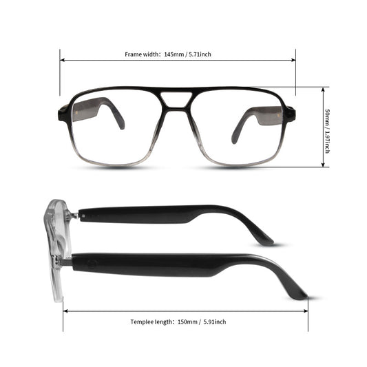 All-in-One Smart Glasses: Advanced blue light filtering & photochromic lenses, open-ear HD audio, and ultra-lightweight design. Enjoy seamless calls, music, and all-day comfort.