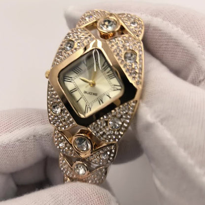 Women'S Elegant Watch - Roman Numeral Dial, Stainless Steel Band, Mechanical Movement, Non, Ideal for Business, Couples, Back-to-School, Christmas Gift, Without Battery
