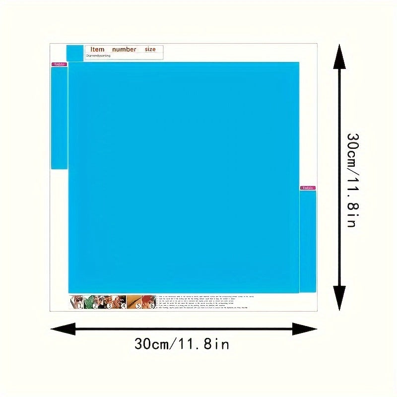 5D DIY Diamond Painting Full Drill Cross Stitch Kit Frameless Rhinestone Decorative Gift Birthday Present Adult Diamond Embroidery Mosaic Beginner's Diamond Art Set Round Full Drill Dot Drill, Perfect for Home and Room Wall D