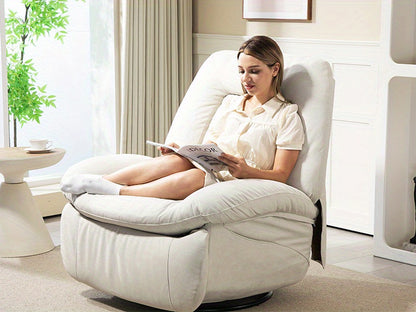 Electric Massage Recliner Chair with Heat - 360° Swivel & Rocking Recliner w/ USB Charging & Storage Pocket(for Christmas Gift)