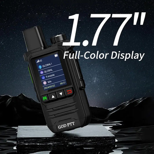 4 pieces global long-distance walkie talkie | LED flashlight, Type-C fast charging, including SIM card | preferred for construction, fleet, and camping travel, solving communication problems for construction and camping teams