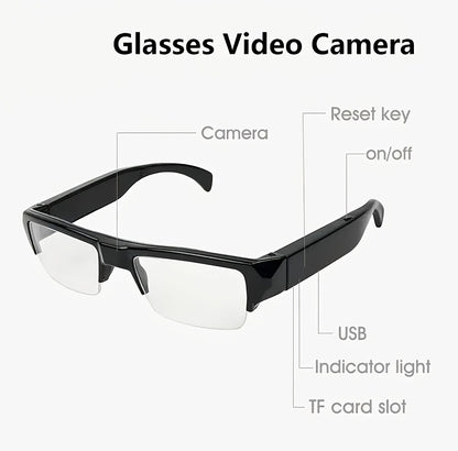 1080HD • High-quality Smart Glasses • 64GB Storage, Lightweight, Anti-Glare, Adjustable Head Strap, Sleek Glossy Finish, Durable Construction for Cycling, Motorcycle, Car & Fishing