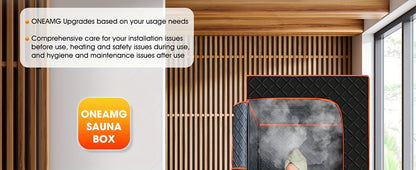Portable Full Body Sauna Box | Personal Steam Sauna Tent for Home Spa with 3L 110V Steamer, Composite Fabric, Plug Powered, Suitable for Gym, Pilates, Garage, Hot Tub (36 * 36 * 71inch)