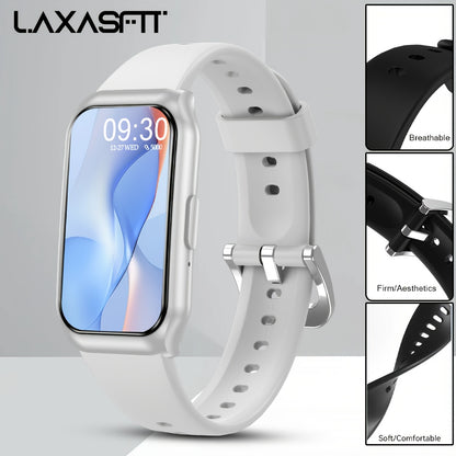 2025 New Smart Bracelet for Phone & for Android - 1.45inch Full Touch Screen, Call/Message Notifications, Music Control, Fitness Tracker with 100+ Sports Modes, Pedometer | Alarm | weather, Silicone Band - Perfect Gift for Me