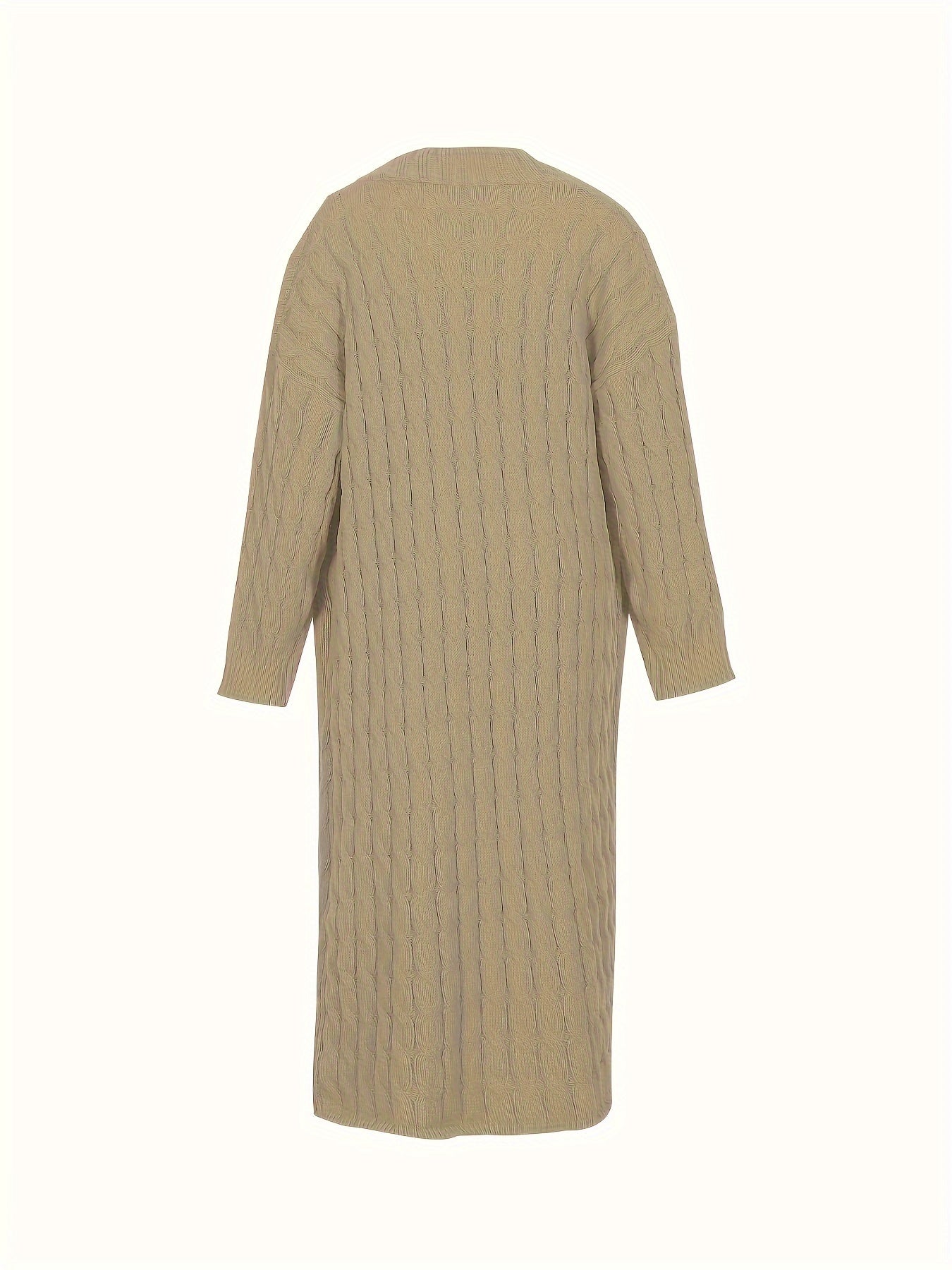 [Cardigan Sweater] Plus Size - Plus Size Cardigan Sweater A23A062